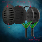 PatsSport Viper 12K Carbon Teardrop Padel Racket – Black & Green