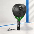 PatsSport Viper 12K Carbon Teardrop Padel Racket – Black & Green