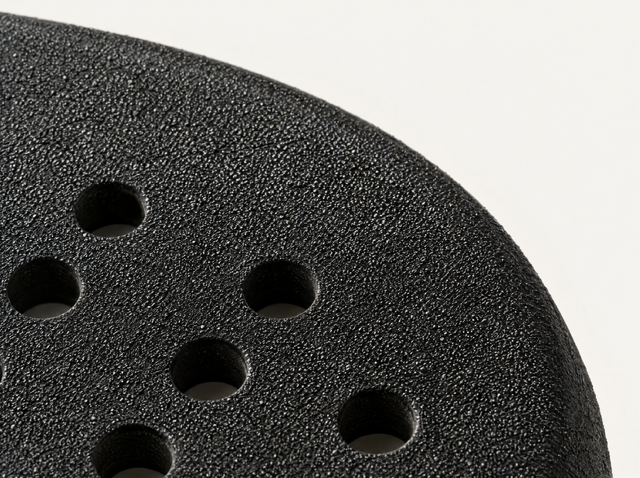 Close-up of a Sandy (textured) racket surface