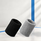 Terry Sweat Wristband for Padel – Black or Grey, Single or Pair