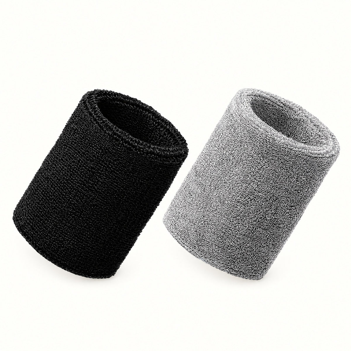 Terry Sweat Wristband for Padel – Black or Grey, Single or Pair