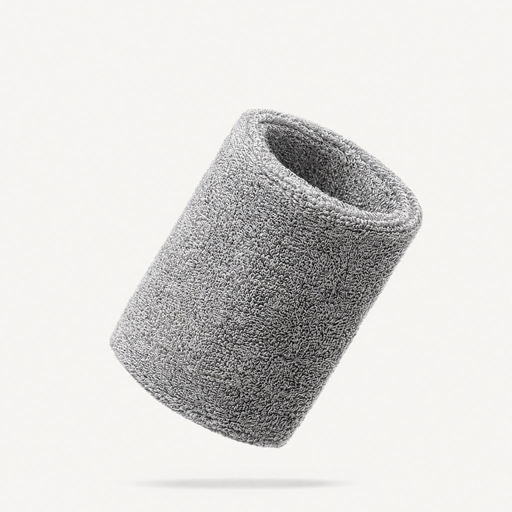 Terry Sweat Wristband for Padel – Black or Grey, Single or Pair