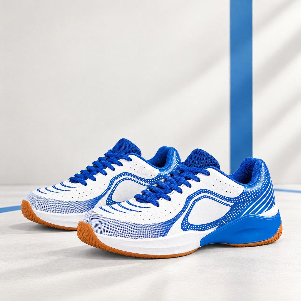 Unisex Court Shoes for Padel – Leather-Look Upper & Gum Rubber Sole