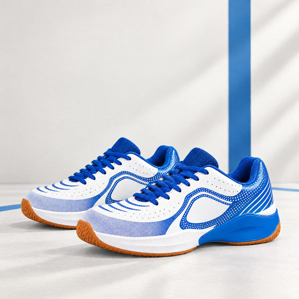 Unisex Court Shoes for Padel – Leather-Look Upper & Gum Rubber Sole