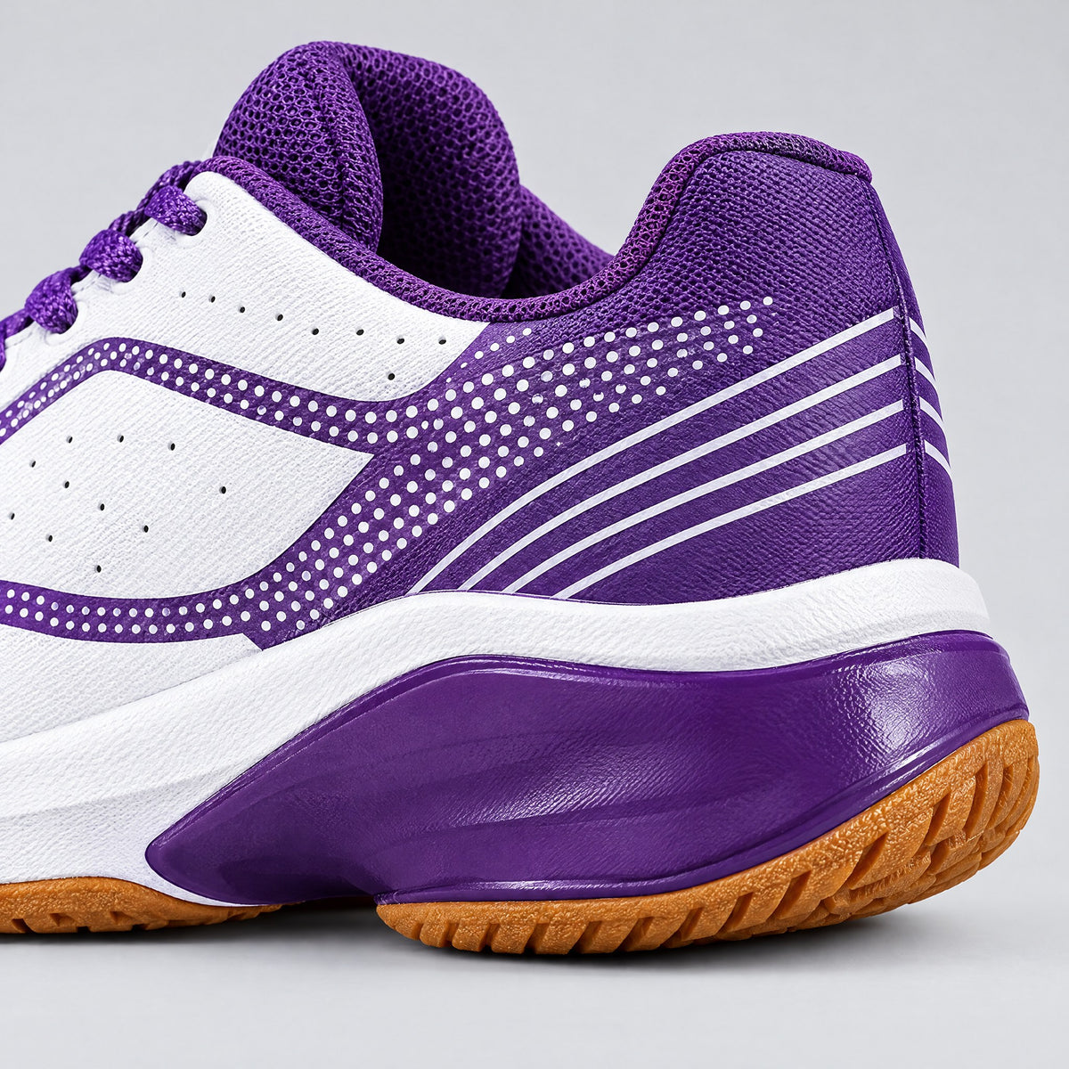 Unisex Court Shoes for Padel – Leather-Look Upper & Gum Rubber Sole