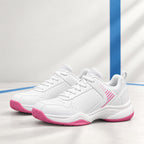 Unisex Leather-Look Court Shoes – Lightweight Padel & Indoor Trainers