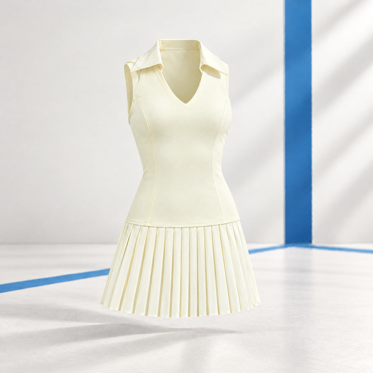Women's Polo Padel Set – Sleeveless Top & Pleated Skort