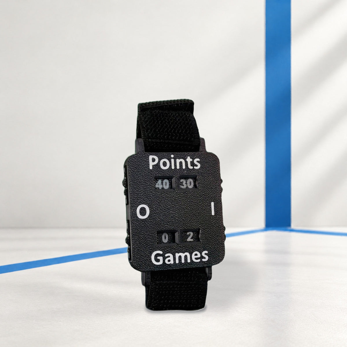 Wrist Score Counter for Padel – Points & Games Tracker, Black or White